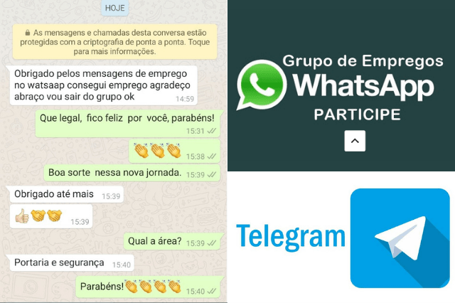 Grupos De Emprego Whatsapp Facebook E Telegram Vaga De Emprego Hoje